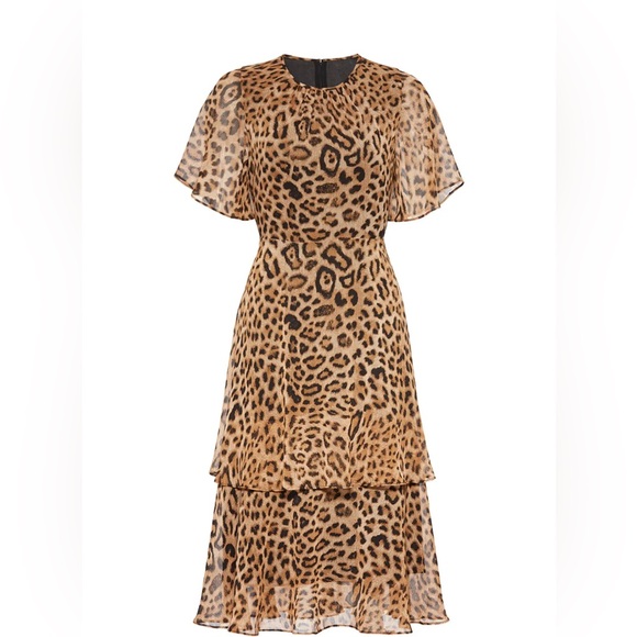 RACHEL Rachel Roy Leopard Blanchette Dress Size 12 - Picture 1 of 6